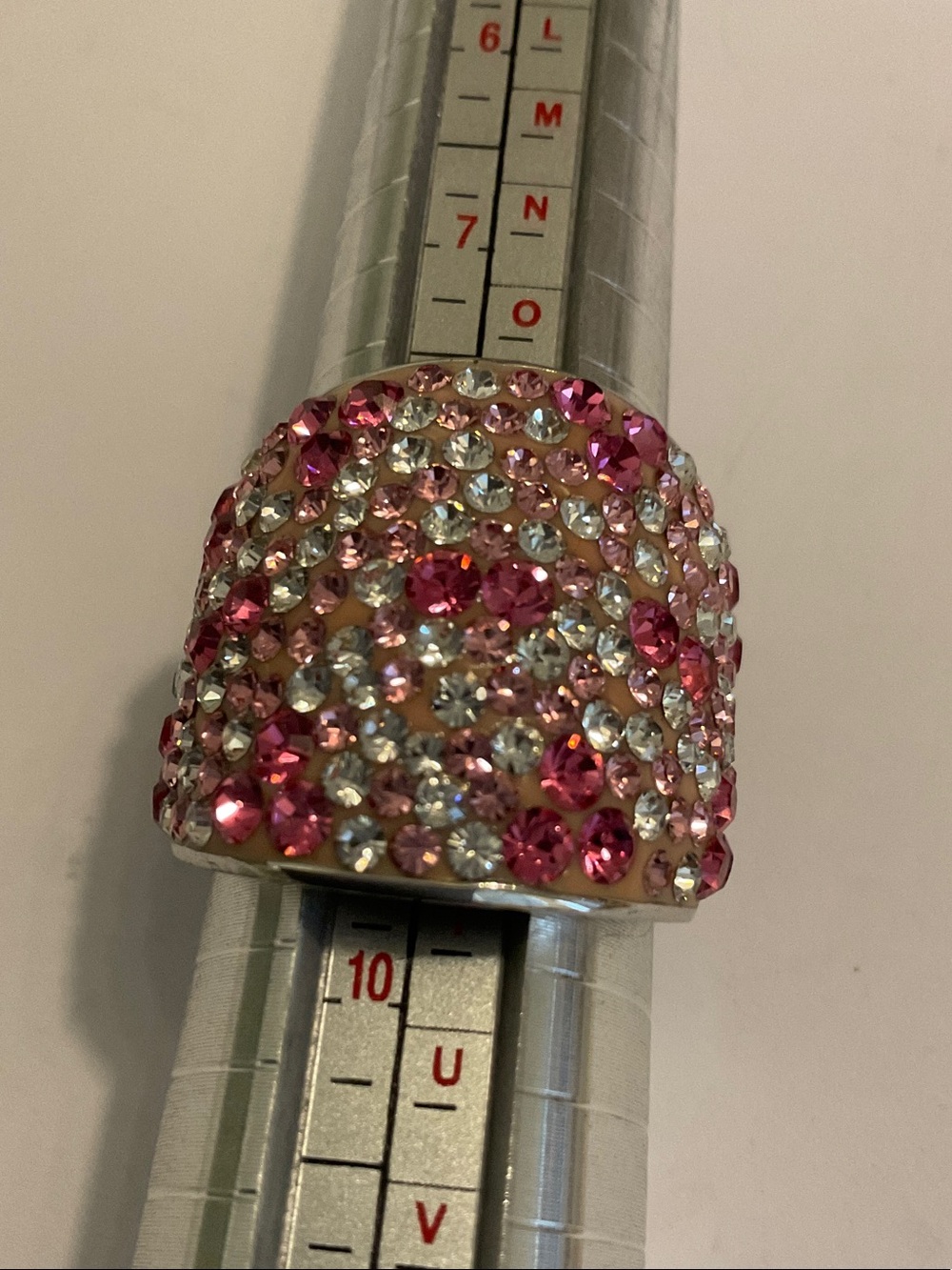 Sterling silver multicolored ring
